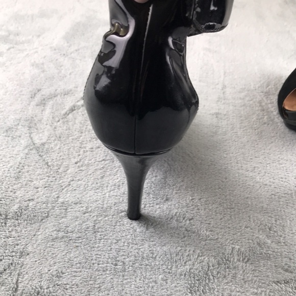 Jeffrey Campbell Black Suede & Leather Solitaire Heels Size 7 - Picture 5 of 13